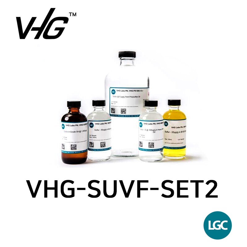 Sulfur Set for ASTM D5453: S @ 0, 5, 25, 50, 100, 200 ng/µL in Isooctane LGC-VHG 표준용액
