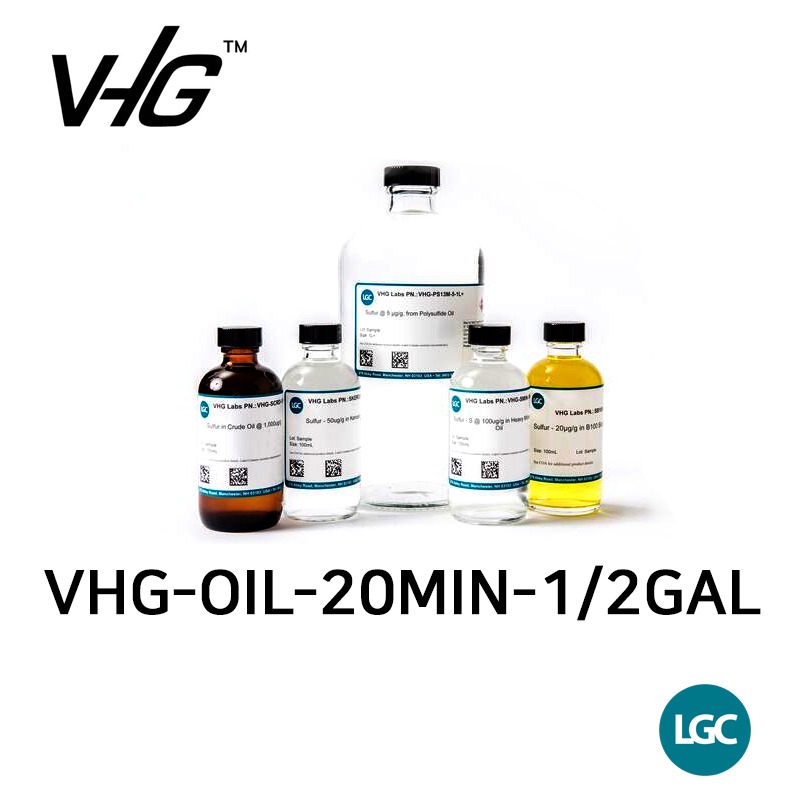 20 cSt Mineral Oil Blank - Trace metals and sulfur reported -  LGC-VHG 표준용액
