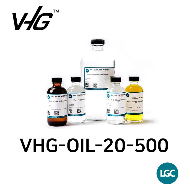 20 cSt Mineral Oil Blank - Trace metals reported -  LGC-VHG 표준용액