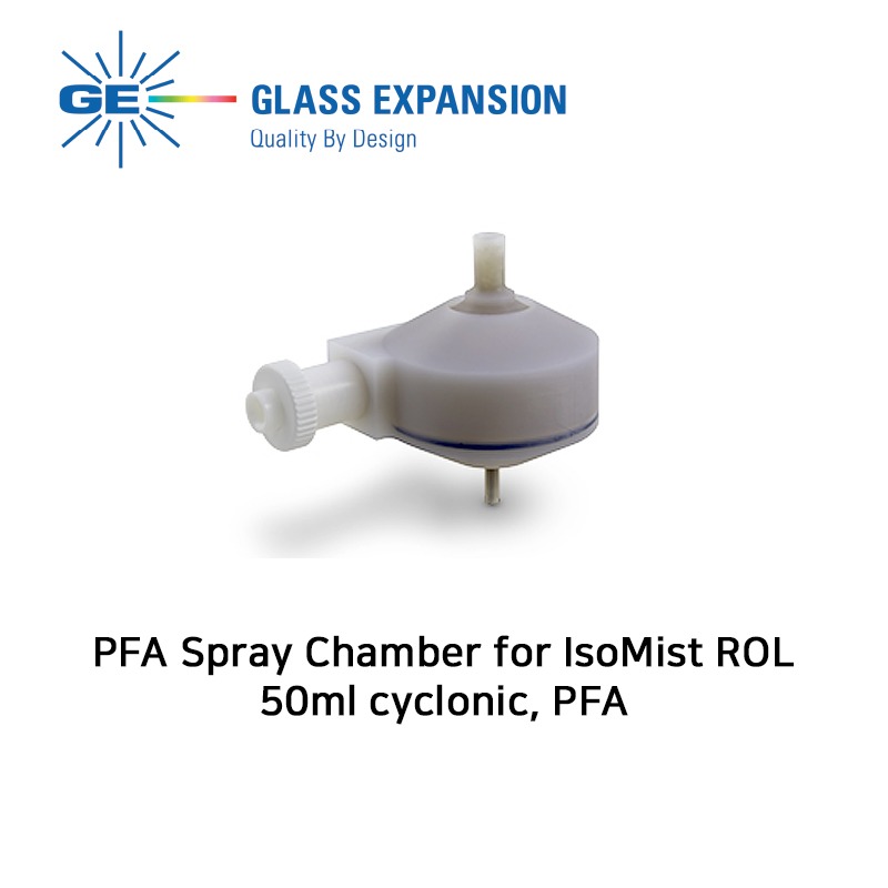 PFA Spray Chamber for IsoMist ROL, 50ml cyclonic, PFA