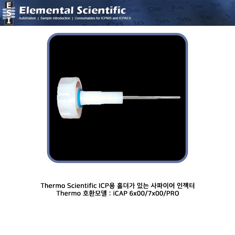 Thermo Scientific ICP용 홀더가 있는 사파이어 인젝터 ID 1.5/1.8 mm / ES-1603-Series-88 [OEM : -]